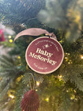 10cm Starry Night Luxe Velvet Hoop - Baby Announcement