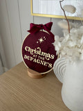 15cm Christmas Family Luxe Velvet Hoop + Stand