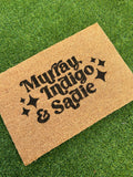 Personalised Family Retro Doormat