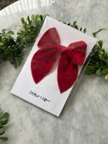 Burgundy Hair Bow