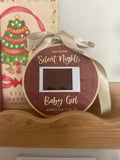 15cm Luxe Silent Night Velvet Announcement Polariod Hoop