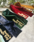 LIMITED EDITION Santa’s Crushed Velvet Magic Keys - Red+ Gold