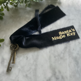 Limited Edition Santas Crushed Velvet Magic Keys - Navy + Gold