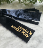 Limited Edition Santas Crushed Velvet Magic Keys - Navy + Gold