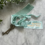 Limited Edition Santa’s Crushed Velvet Magic Keys - Blue on Gold