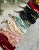 Limited Edition Santa’s Crushed Velvet Magic Keys - Ruby + Gold