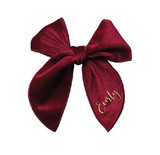 Burgundy Hair Bow