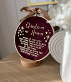 Christmas In Heaven Luxe Velvet Hoop + Stand