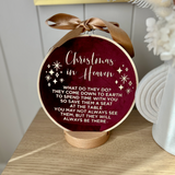 Christmas In Heaven Luxe Velvet Hoop + Stand