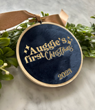 10cm Layered First Christmas Luxe Velvet Hoop