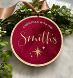 10cm Starry Night Luxe Velvet Hoop - Family Hoop
