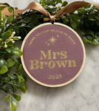 10cm Starry Night Luxe Velvet Hoop - Teacher Hoop