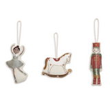 Christmas Fabric Ornament Set - The Nutcracker