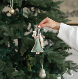 Christmas Fabric Ornament Set - Reindeer