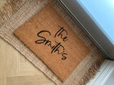 Limited Edition Family Name  Door Mat
