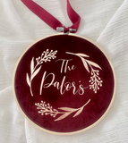 15cm Luxe Velvet Hoop