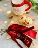 Santa’s Crushed Velvet Magic Keys - Red+ Gold