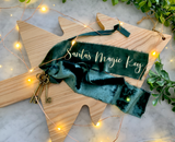 Santas Crushed Velvet Magic Keys - Green + Gold