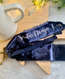 Santas Crushed Velvet Magic Keys - Navy + Gold