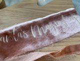 Santas Crushed Velvet Magic Keys - Blush + Rose Gold