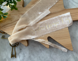 Santas Crushed Velvet Magic Keys - Ivory + Gold