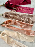 Santas Crushed Velvet Magic Keys - Ivory + Gold