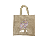 Jute Bunny Hunting Gift Bag