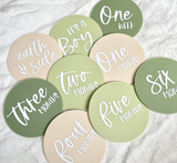 Natural Acrylic Milestone Disc Set