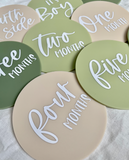 Natural Acrylic Milestone Disc Set