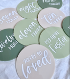 Natural Acrylic Milestone Disc Set