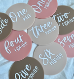 Blush Acrylic Milestone Disc Set