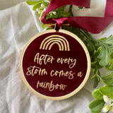 8cm Rainbow Luxe Velvet Hoop