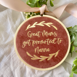 10cm Promoted Family Luxe Velvet Hoop