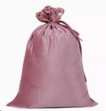 Velvet Santa Sack - Blush