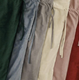 Velvet Santa Sack - Dusty Blue