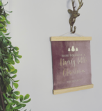 Velvet Wall Hanging - A merry little Christmas