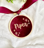 10cm Star Velvet Heirloom Hoop