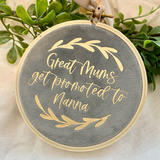 10cm Promoted Family Luxe Velvet Hoop