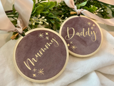 8cm Star Velvet Heirloom Hoop