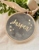 10cm Star Velvet Heirloom Hoop