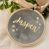 8cm Star Velvet Heirloom Hoop