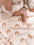 Rainbow Organic Muslin Wrap Swaddle