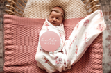 Rosa diamond knit blanket