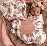 Rosette Organic Muslin Swaddle