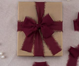 Chiffon Ribbon Spool - Burgundy