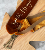 Santa’s Crushed Velvet Magic Keys - Gold on Gold