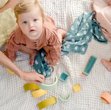 Bamboo Cotton Muslin - Ocean Palms