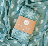 Bamboo Cotton Muslin - Ocean Palms