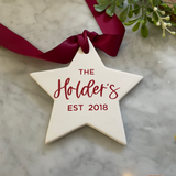 Ceramic Star Ornament