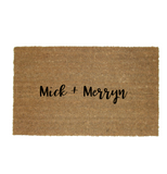 Couple Name  Door Mat